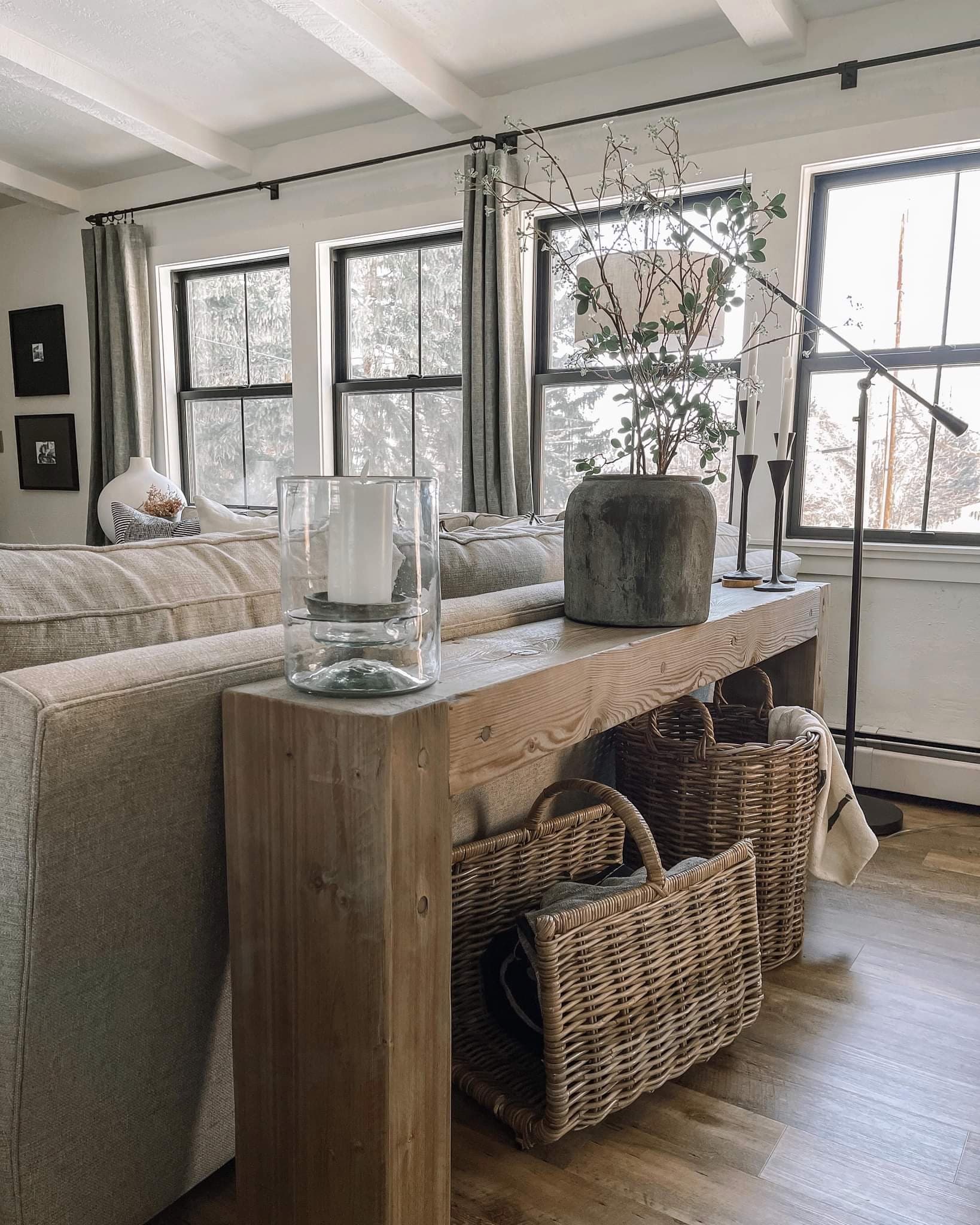 Reclaimed Beam Console Table - Blackwood Custom Furniture